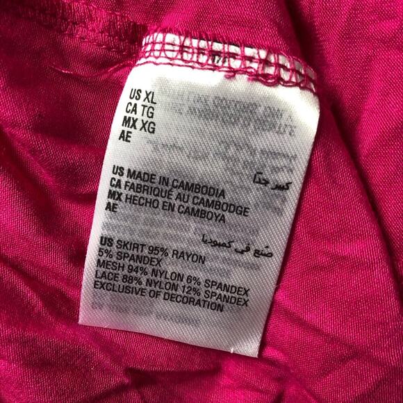 Inc International Concepts Women's Night Gown Lace Lingerie Pink Size‎ XL NWT - Picture 9 of 9